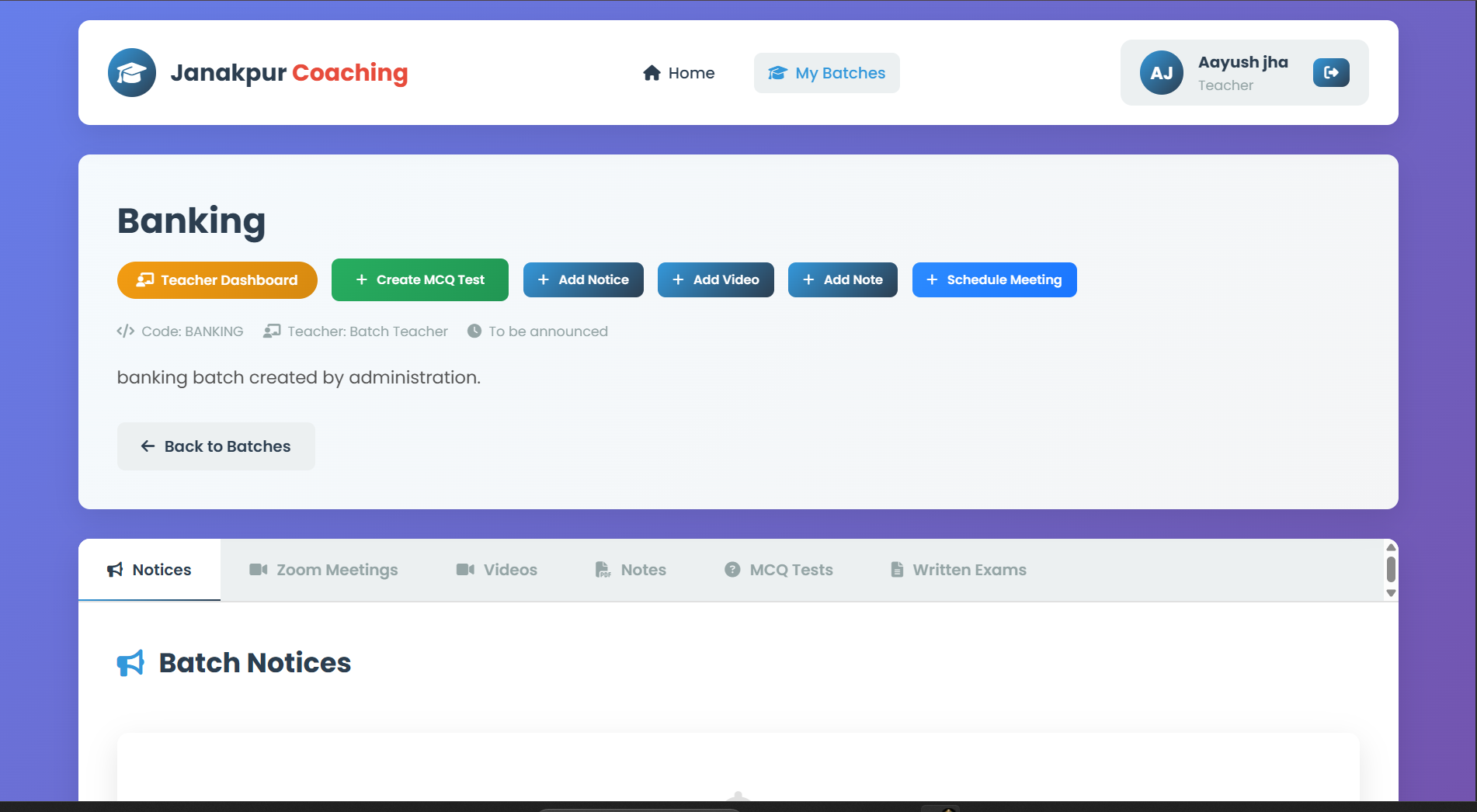 JCC LMS Dashboard